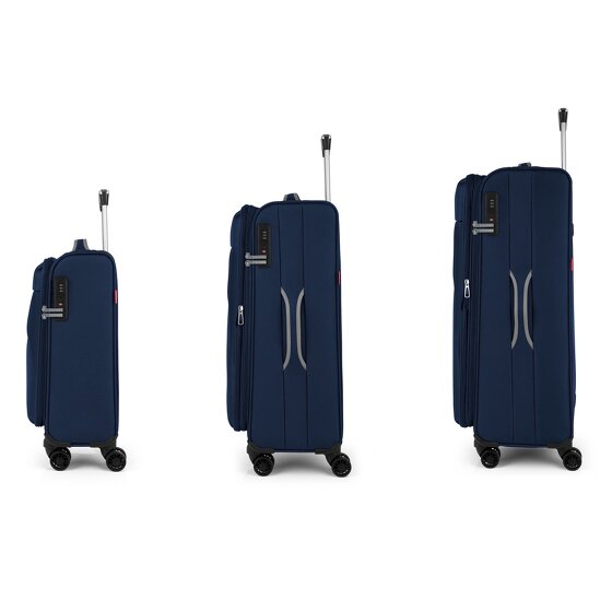 Gabol Zambia 4 wielen Kofferset 3-delig met uitbreidingsplooi