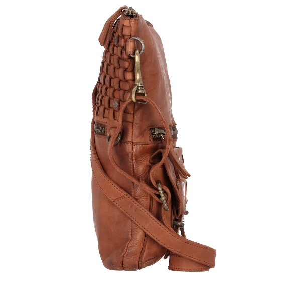 Harbour 2nd Phillipine zacht geweven schoudertas leer 30 cm