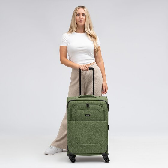 Redolz Essentials 12 MEDIUM 4-wiel trolley 67 cm met uitbreidingsplooi