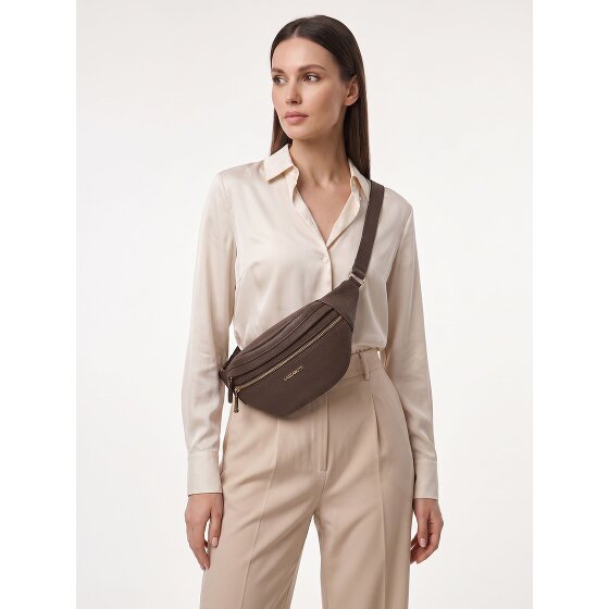 Lazarotti Bologna leer Fanny pack met dubbele rits, crossbody, leer, 25 cm