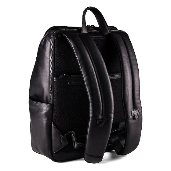 Piquadro Zaino Dagrugzak Leer 34 cm Laptop compartiment