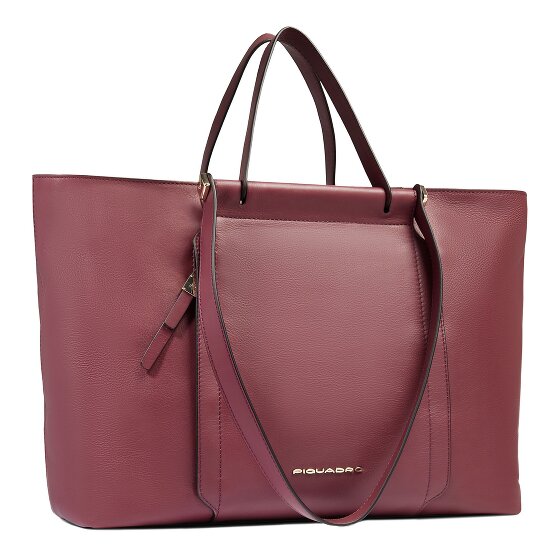 Piquadro Circle Shopper Tas Leer 38 cm Laptop compartiment