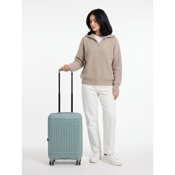 Delsey Paris Lutece 4 wielen Cabinewagen 55 cm met uitbreidingsplooi