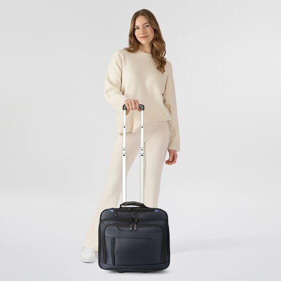 Dermata 2 wielen Zakelijke trolley 38 cm Laptopvak