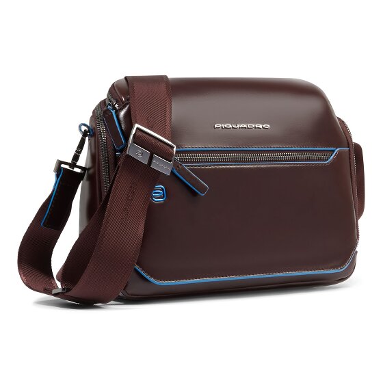 Piquadro Blue Square Schoudertas Leer 27 cm