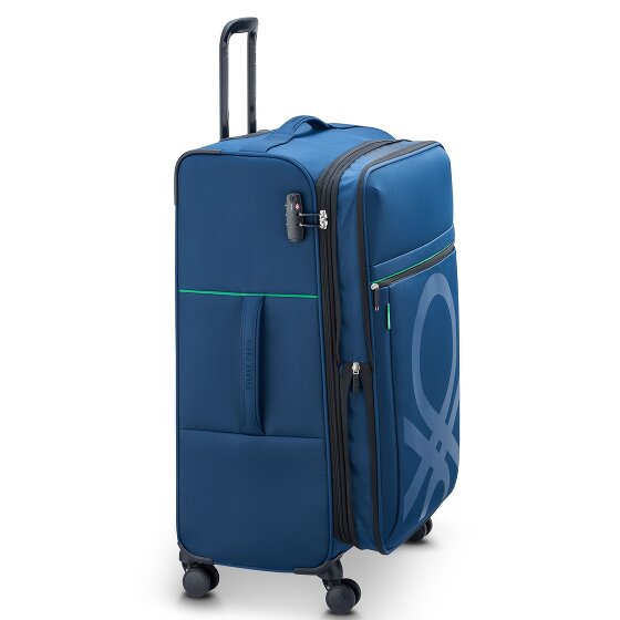Delsey Paris x United Colors of Benetton Colour Block 4-wiel trolley 77cm met uitbreidingsvouw