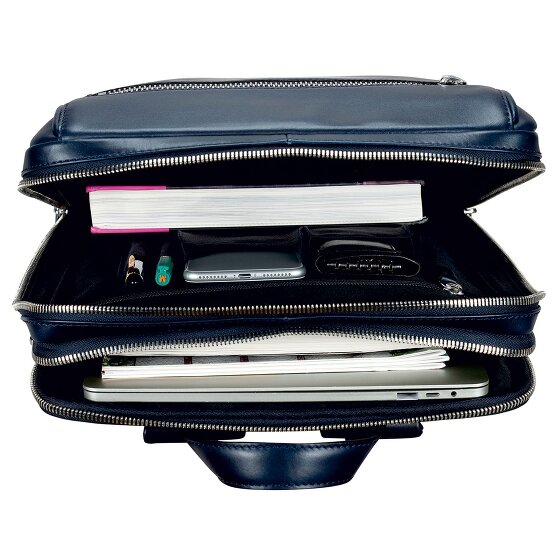 Leonhard Heyden Montreal Zakelijke rugzak Leer 44 cm Laptop compartiment