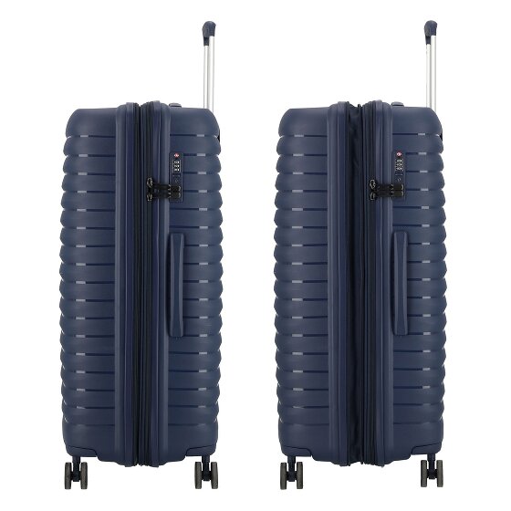 d&n Travel Line 4500 4 wielen Trolley L 75 cm met uitbreidingsplooi