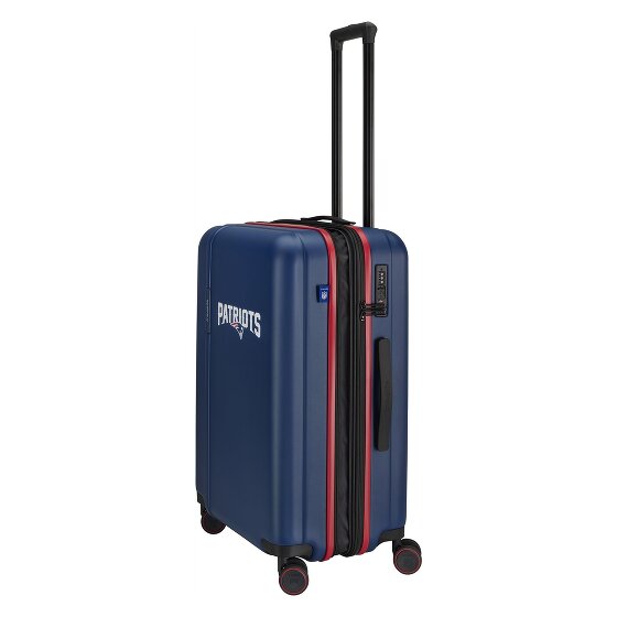 Travelite travelite x NFL 4 wielen Trolley M 67 cm met uitbreidingsplooi