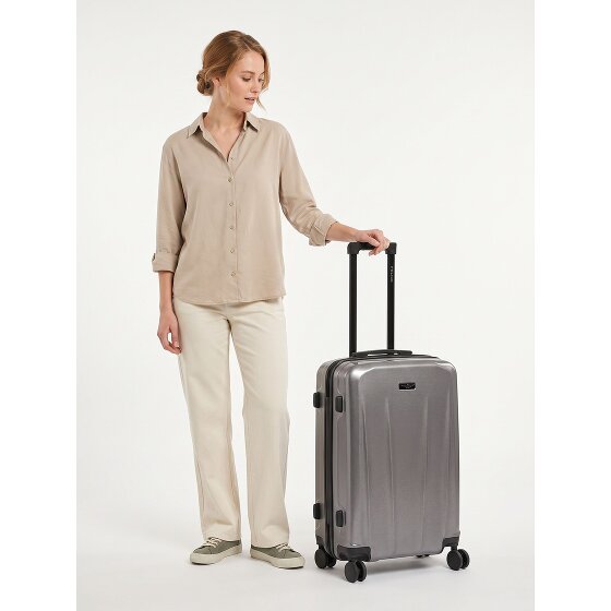 Police New York 4 wielen Trolley M 62 cm met uitbreidingsplooi