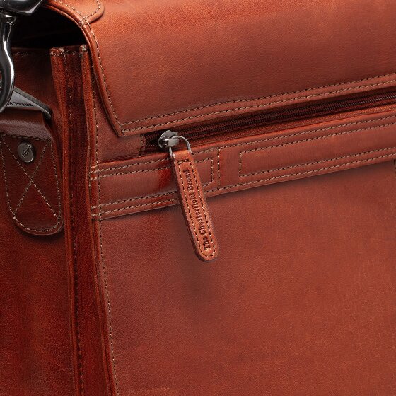 The Chesterfield Brand Salvatore Aktetas Messenger Leer 42 cm Laptop compartiment