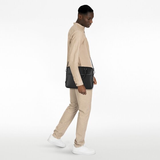 Boss New Crosstown Koffer Leer 38 cm Laptop compartiment