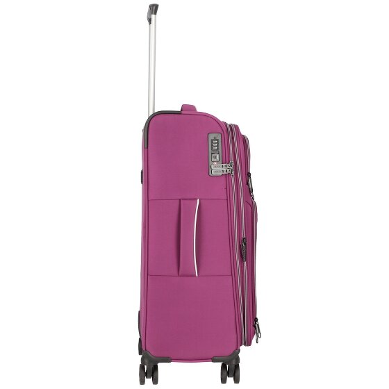 d&n Travel Line 9204 4 wielen Trolley M 66 cm met uitbreidingsplooi
