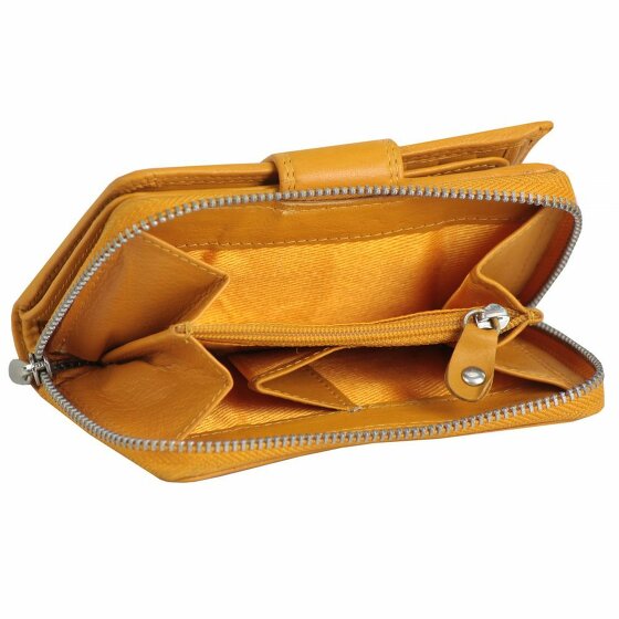 Greenburry Sponsachtig portefeuille leer 8,5 cm