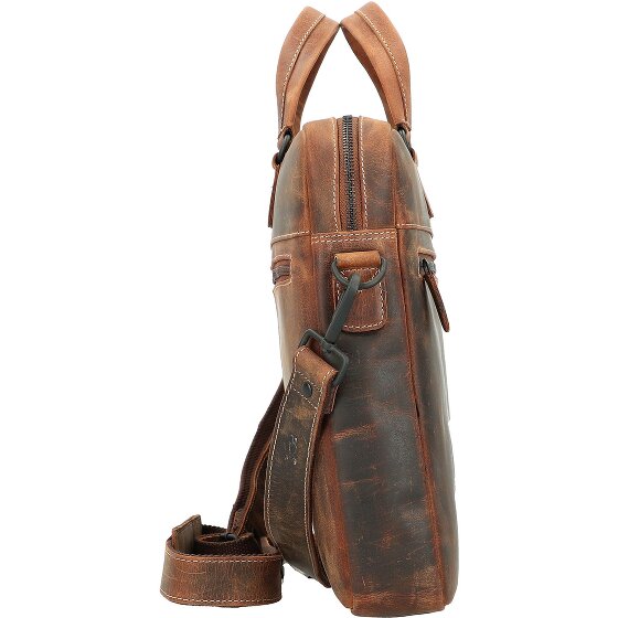 Jack Kinsky Baltimore 8 Lederen aktetas 40 cm Laptopcompartiment