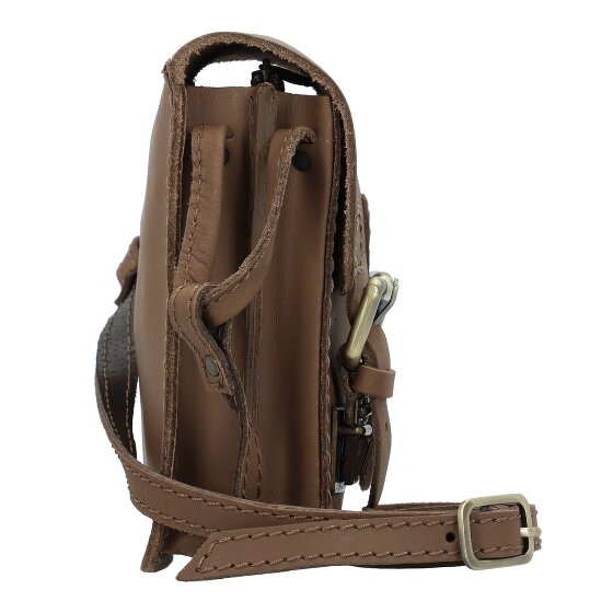 Mika kleine schoudertas leer 15 cm