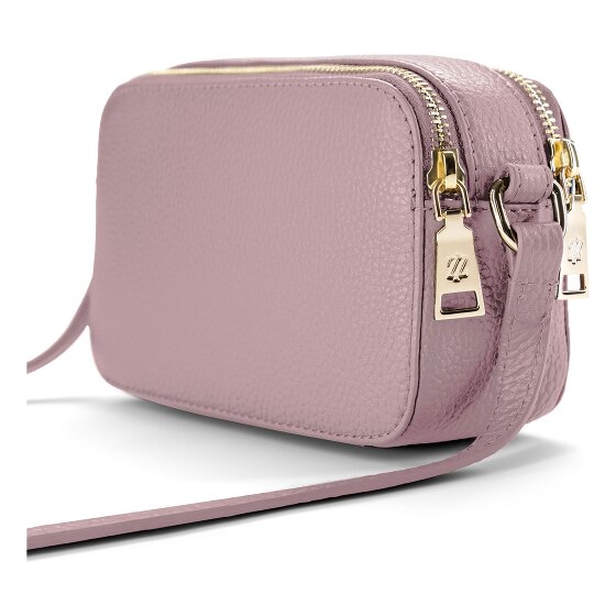 Lazarotti Bologna leer crossbody tas Camera-Bag leer dubbele rits 18 cm