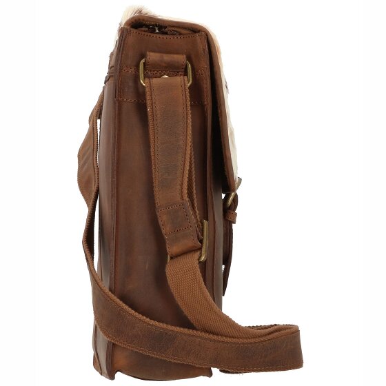 Greenland Nature Natuurlijke combinatie leren schoudertas 25 cm Greenland Nature Natuurlijke combinatie leren schoudertas 25 cm