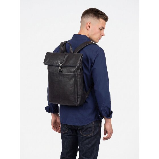 Jost Glasgow Dagrugzak RFID-bescherming Leder 42 cm Laptopvak
