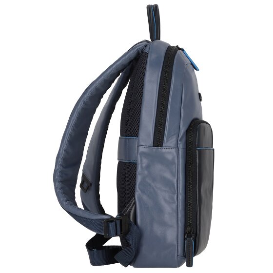 Piquadro Blauwe Revamp Rugzak RFID Leer 42 cm Laptopcompartiment