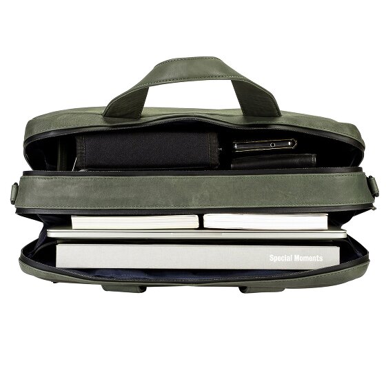 Leonhard Heyden Haagse Leren Aktetas 40 cm Laptopcompartiment