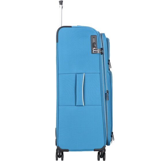 d&n Travel Line 9204 4 wielen Trolley L 76 cm met uitbreidingsplooi