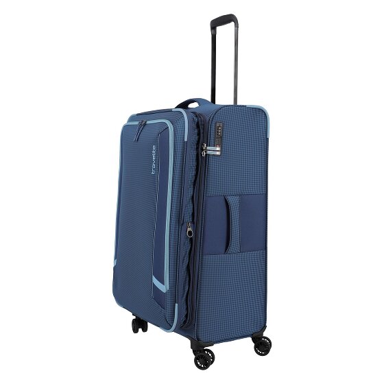 Travelite Corsiica 4 wielen Trolley L 77 cm met uitbreidingsplooi