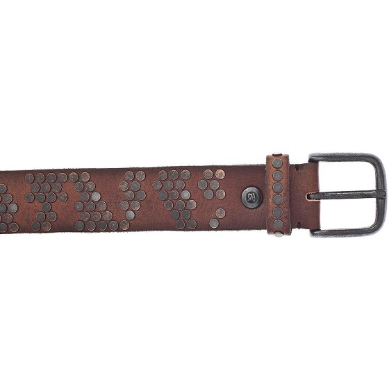 b.belt Studded riem leer