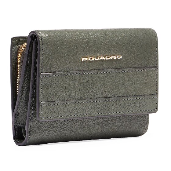 Piquadro Patricia Portemonnee RFID-bescherming Leder 9 cm
