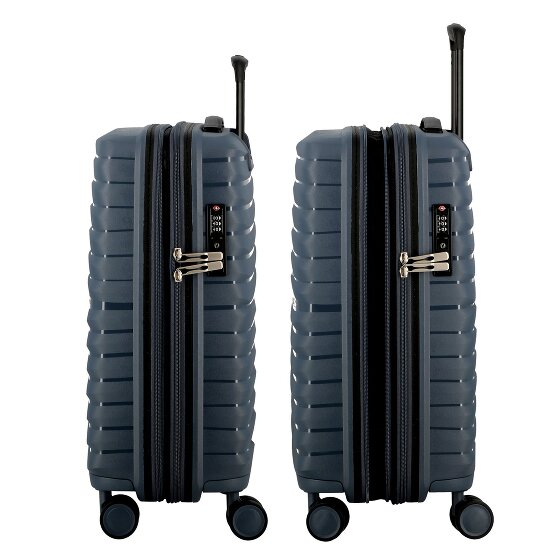 Jump Xwave 4 wielen Cabinewagen 55 cm met uitbreidingsplooi