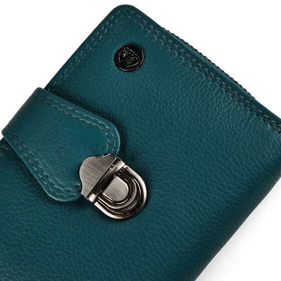 Greenburry Sponsachtig portefeuille leer 9 cm
