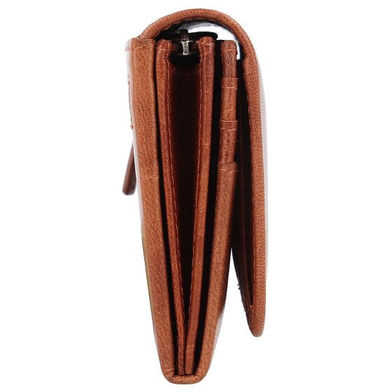 mano Donna Aurona Portemonnee RFID Leer 19 cm