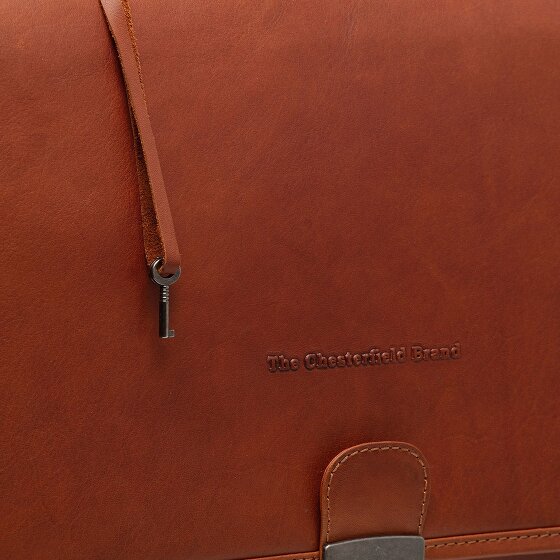 The Chesterfield Brand Glenwood Aktetas Messenger Leer 42 cm Laptop compartiment