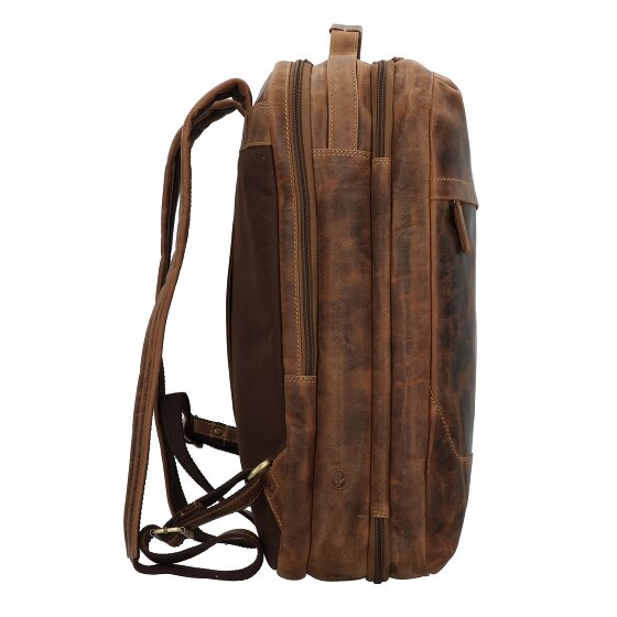 Greenburry Vintage reisrugzak leer 48 cm laptopvak