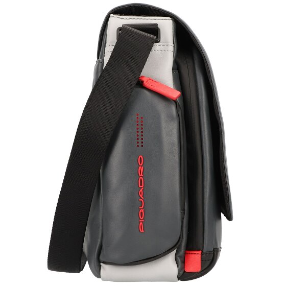 Piquadro Urban Messenger Leer 36 cm Laptopcompartiment