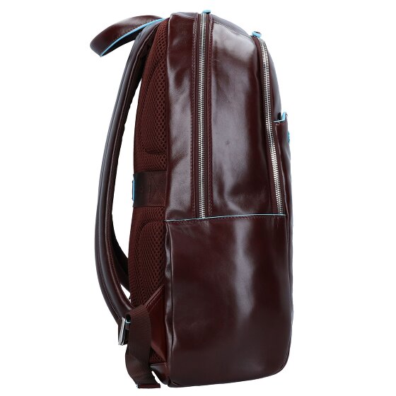 Piquadro Blauwe vierkante rugzak Leer 43 cm Laptopvak Piquadro Blauwe vierkante rugzak Leer 43 cm Laptopvak