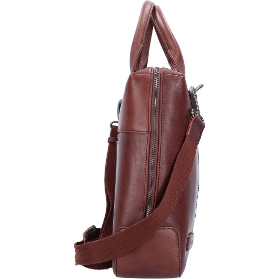 Plevier Rock Basalt Koffer Leer 41 cm Laptop compartiment