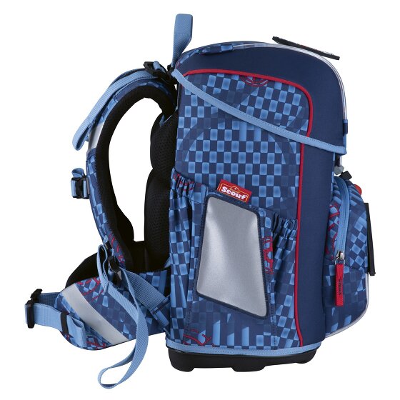 Scout Neo Exklusiv Safety Light Schooltas set 5-delig Scout Neo Exklusiv Safety Light Schooltas set 5-delig