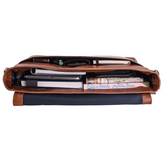 Leonhard Heyden Cambridge Messenger Leder 32 cm Laptopcompartiment
