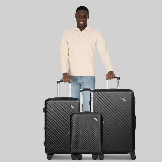 Check.In Paradise 2.0 4 wielen Kofferset 3-delig met uitbreidingsplooi