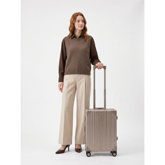 Aleon Traveler Domestic 4-wielige Cabinewagen van Aluminium, 55 cm