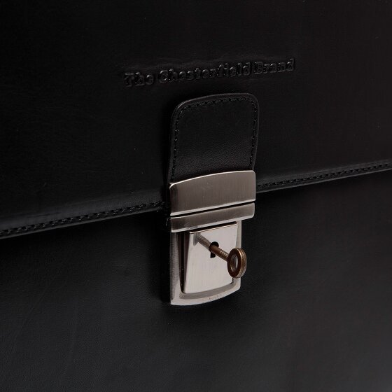 The Chesterfield Brand Salvatore Aktetas Messenger Leer 42 cm Laptop compartiment
