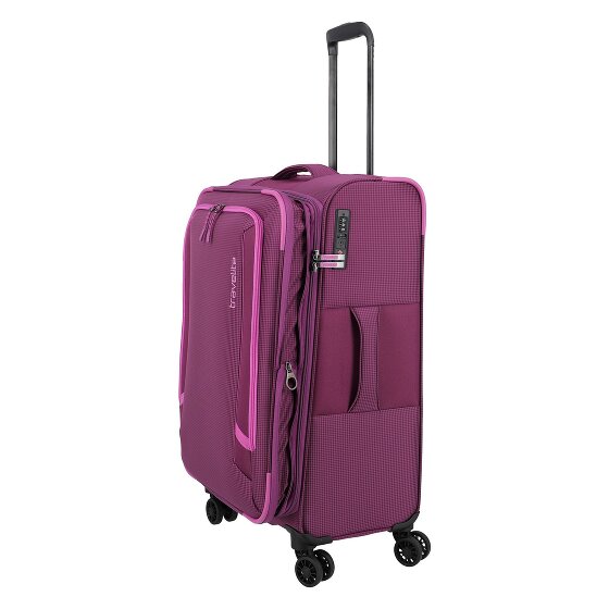 Travelite Corsiica 4 wielen Trolley M 67 cm met uitbreidingsplooi