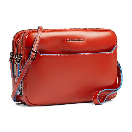 Piquadro Blue Square Schoudertas Leer 23 cm