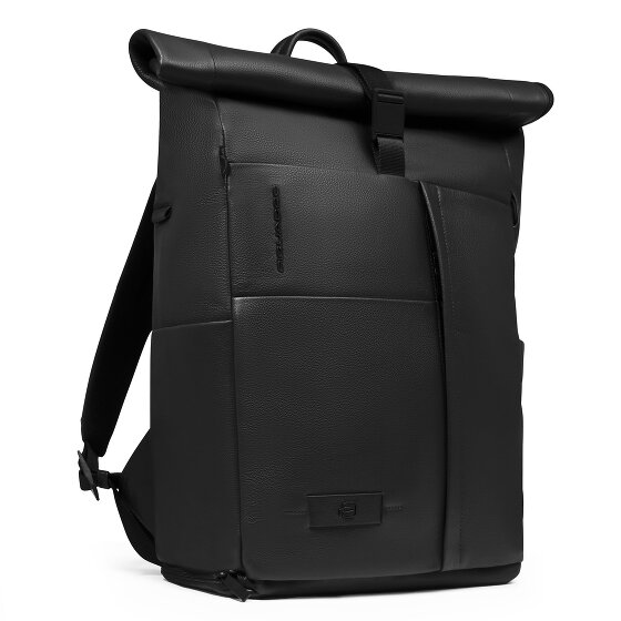 Piquadro Russel Dagrugzak RFID-bescherming Leer 47 cm Laptop compartiment