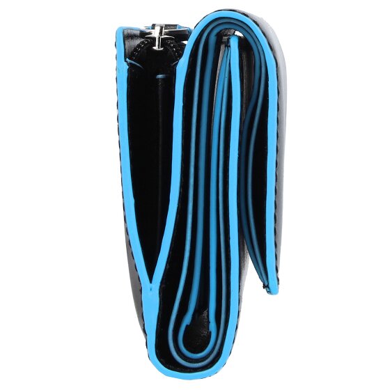 Piquadro Blauwe Vierkante Portemonnee RFID Leer 12 cm