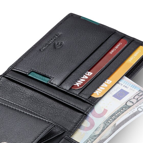 Roncato Monaco Portemonnee RFID-bescherming Leer 9 cm