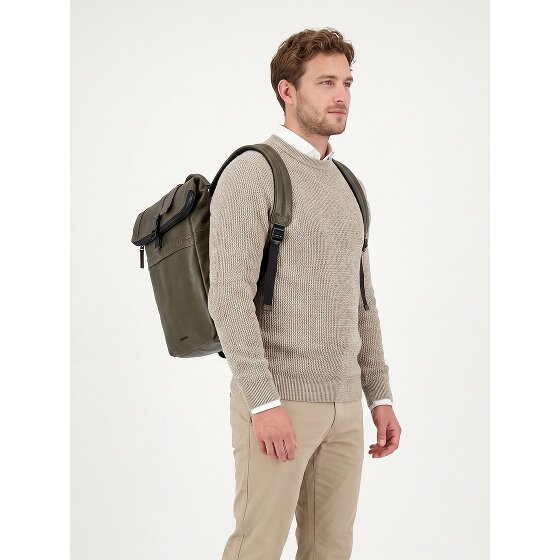 Burkely Minimal Mason Dagrugzak Leder 37 cm Laptopvak