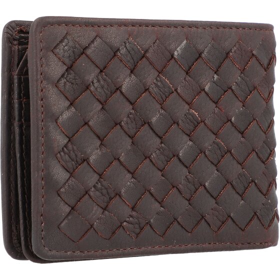 bugatti Geweven portefeuille leer 11 cm