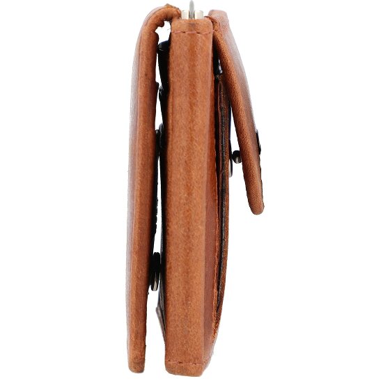 Mika Portemonnee RFID leer 11 cm met geldclip